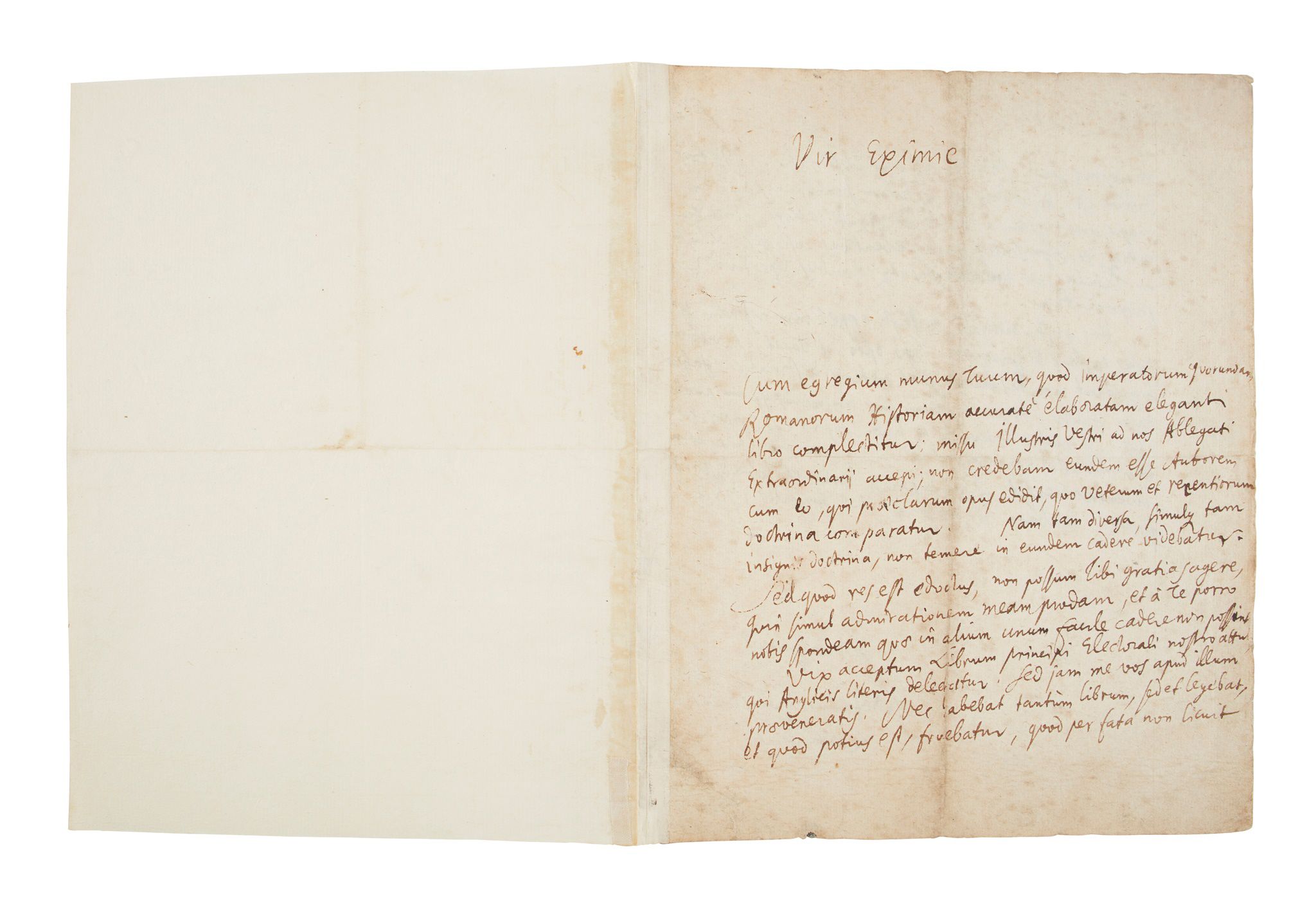 Leibniz, Gottfried Wilhelm (1646-1716) Autograph letter signed to William Wotton, Hanover, 25th April 1702 Sold for £17,640