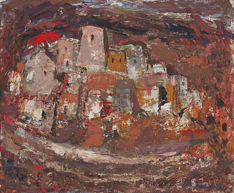 ANNE REDPATH - CORSICAN VILLAGE - Sold for £15,000*