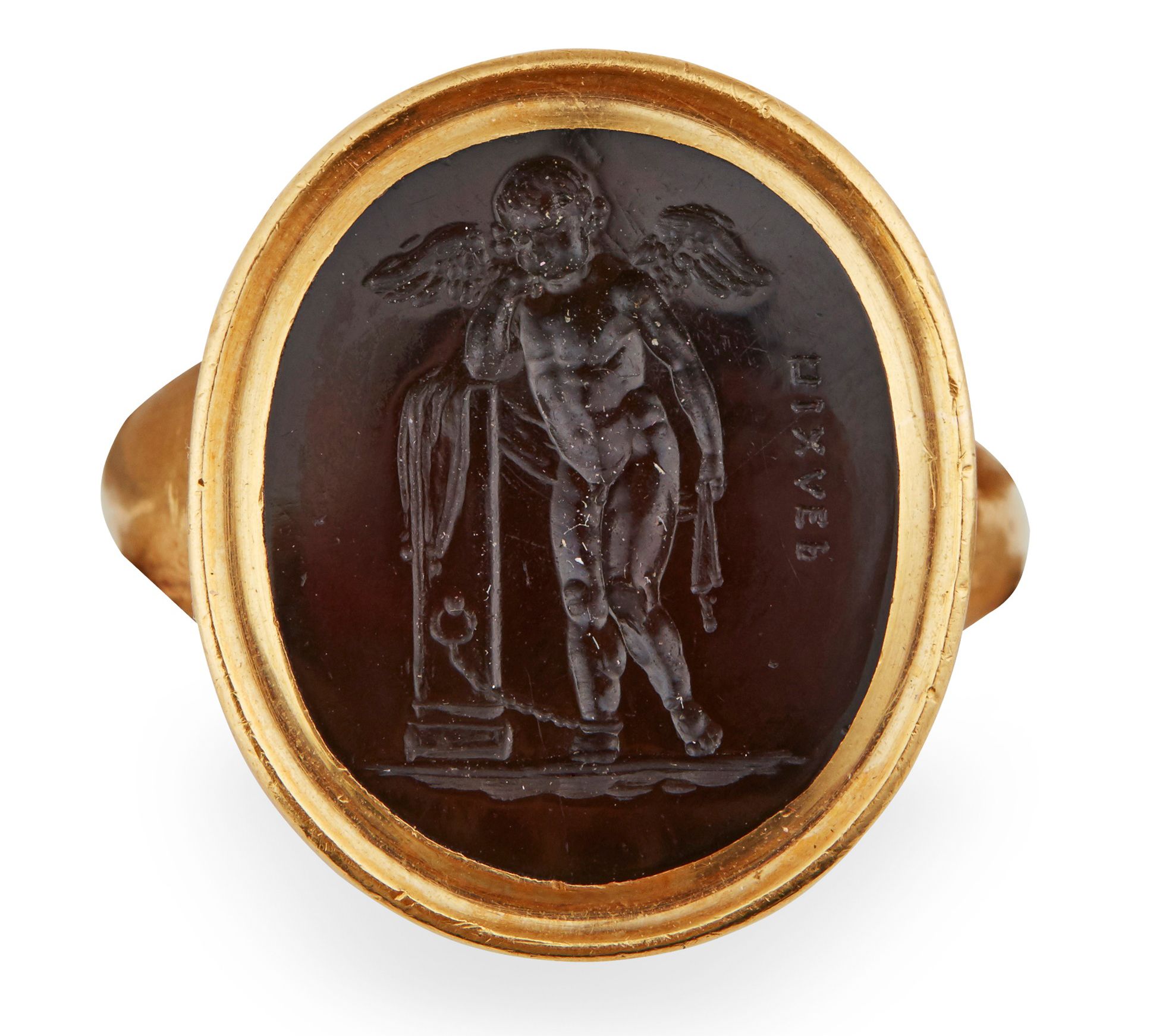 AN EARLY 19TH CENTURY SARDONYX INTAGLIO RING | Sold for £22,500*