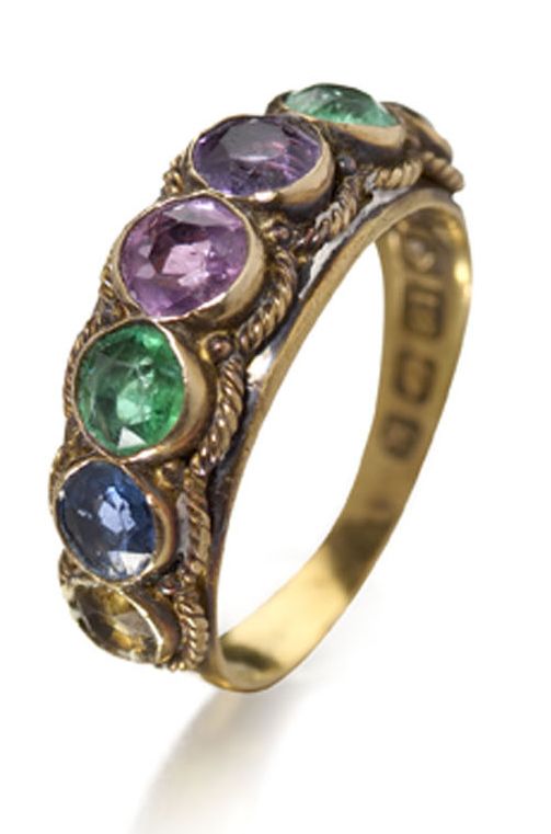 AN EDWARDIAN 18CT GOLD MOUNTED DEAREST RING | Sold for £864
