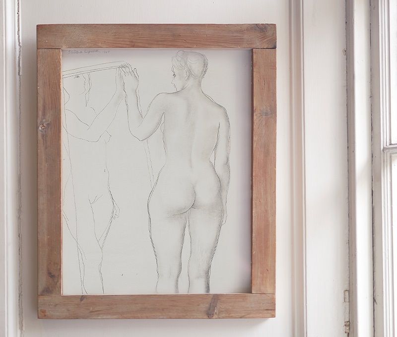 DAME BARBARA HEPWORTH D.B.E. (BRITISH 1903-1975) | FIGURE AND MIRROR, 1948 | Sold for £471,000*