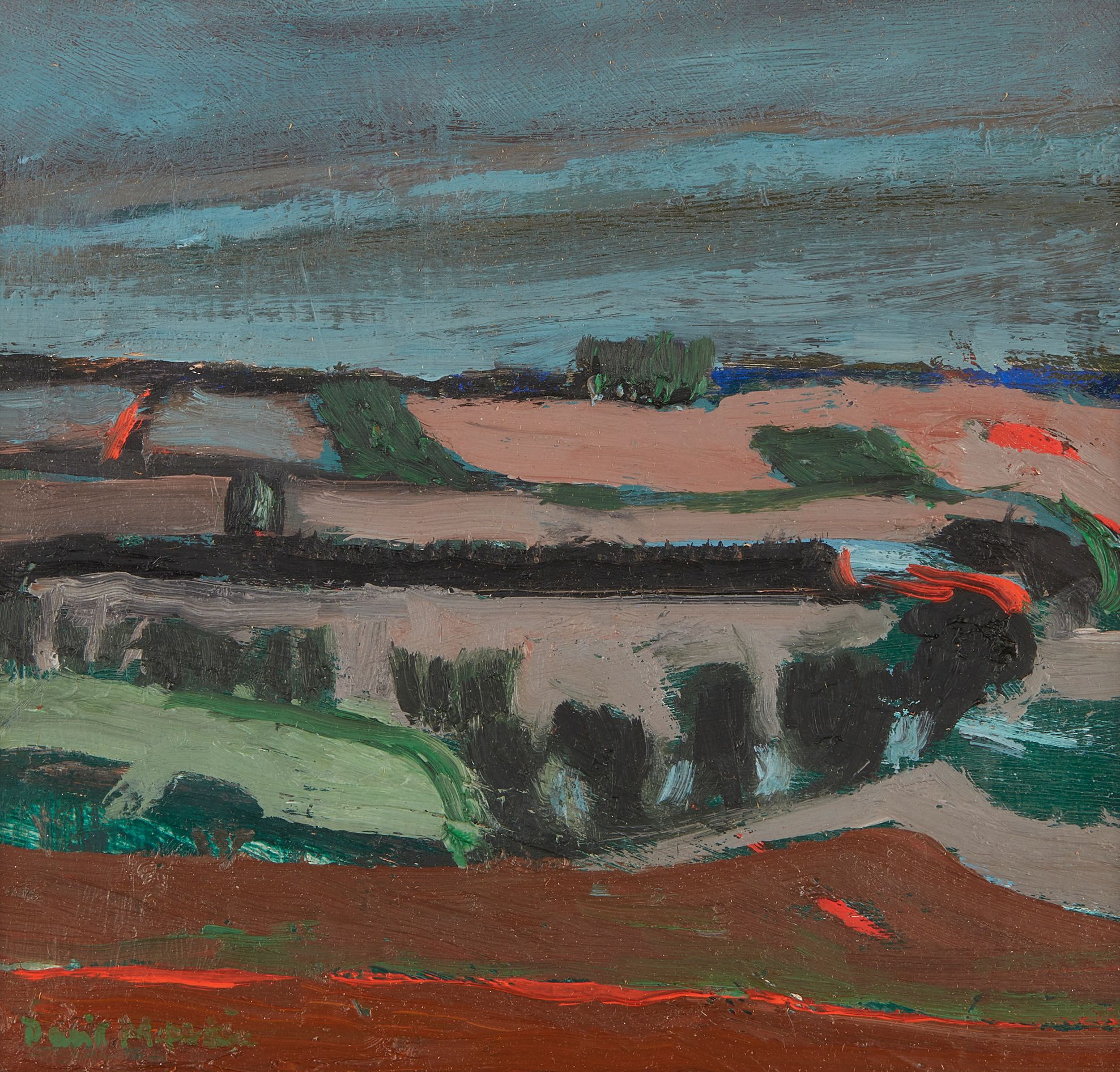 DAVID MCLEOD MARTIN R.S.W., R.G.I., S.S.A (SCOTTISH B.1922) NEAR MELROSE | Sold for £1,125*