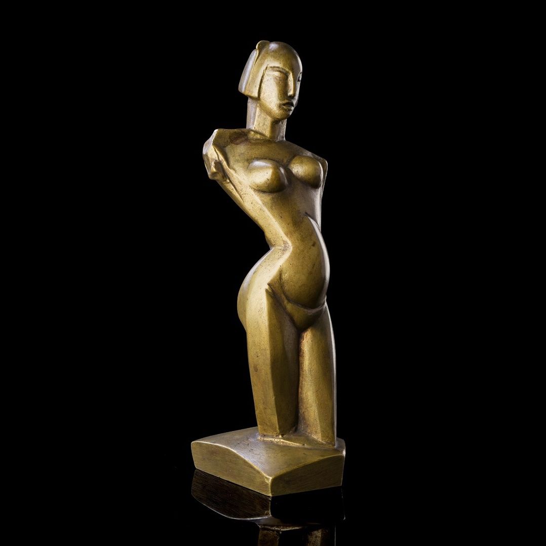 JOHN DUNCAN FERGUSSON R.B.A. (SCOTTISH 1874-1961) | STANDING FEMALE NUDE | Sold for £52,700*