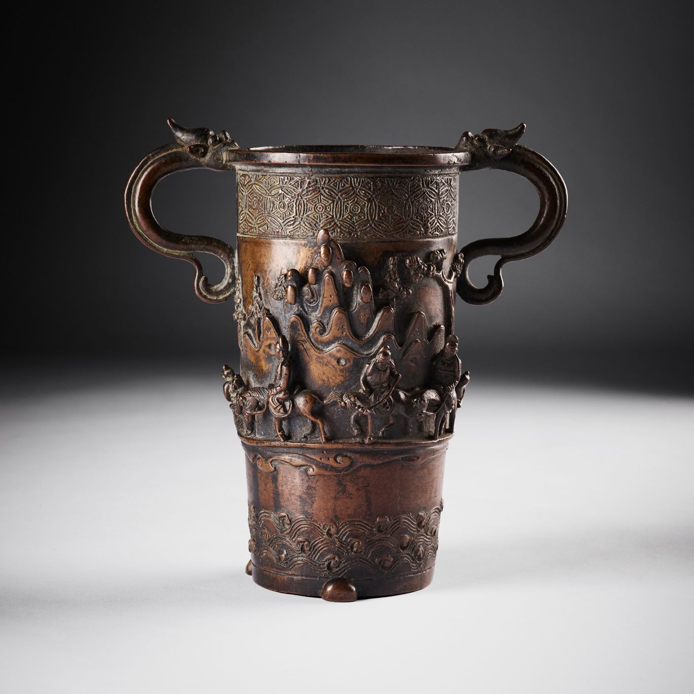 RARE BRONZE INCENSE-TOOL VASE | MING DYNASTY | Sold for £2,268
