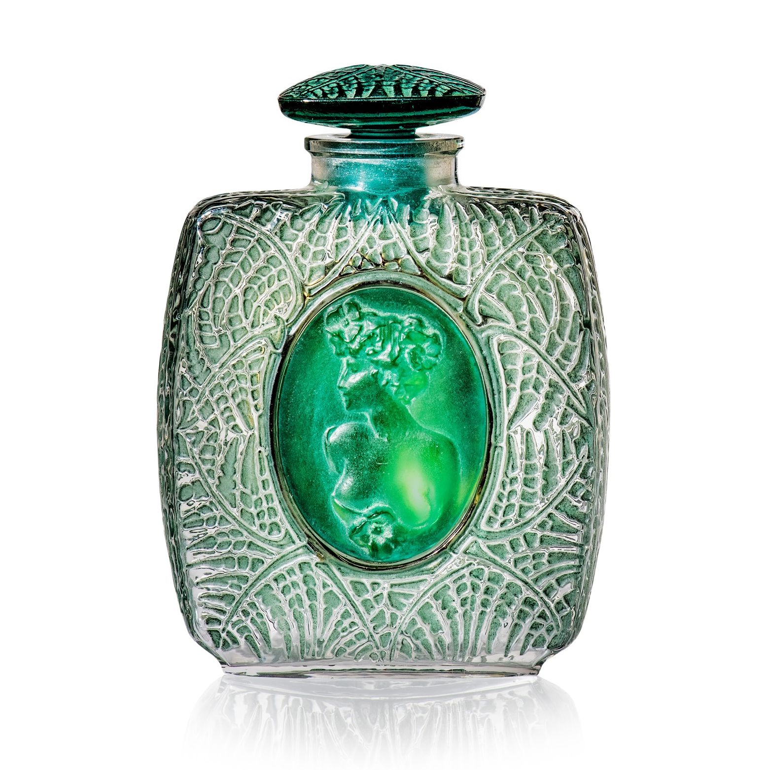 RENÉ LALIQUE (FRENCH 1860-1945) | FOUGÈRES SCENT BOTTLE, NO. 489 | Sold for £27,500