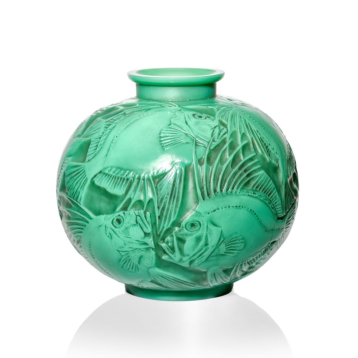 RENÉ LALIQUE (FRENCH 1860-1945) | POISSONS VASE, NO. 925 | Sold for £25,200*
