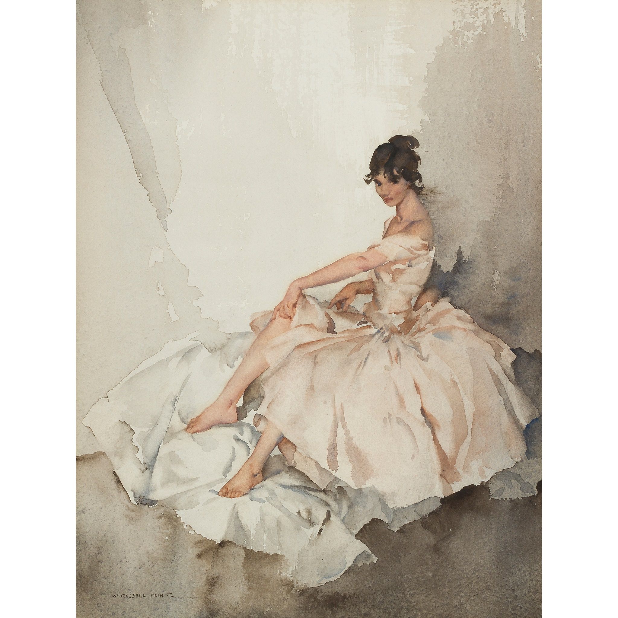 SIR WILLIAM RUSSELL FLINT P.R.A., P.R.W.S., R.S.W., R.O.I., R.E. (SCOTTISH 1880-1969) | JEMIMA | Sold for £23,750*