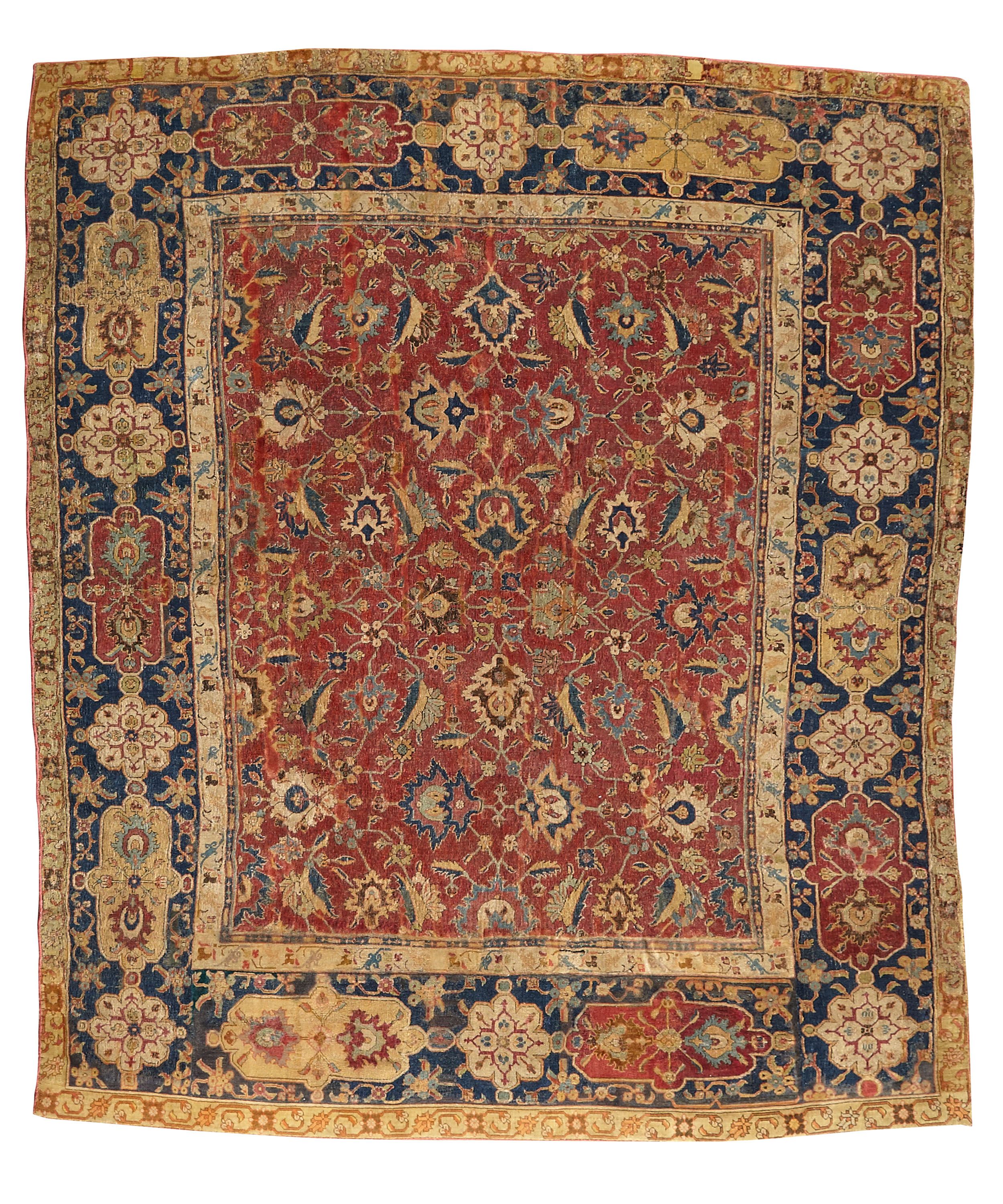 THE HOLMS HEPBURN CORONATION CARPET | SAFAVID, PROBABLY ISFAHAN, 17TH CENTURY | Sold for £79,250